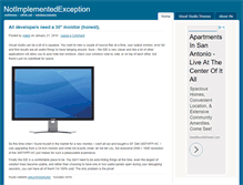 Tablet Screenshot of notimplementedexception.com